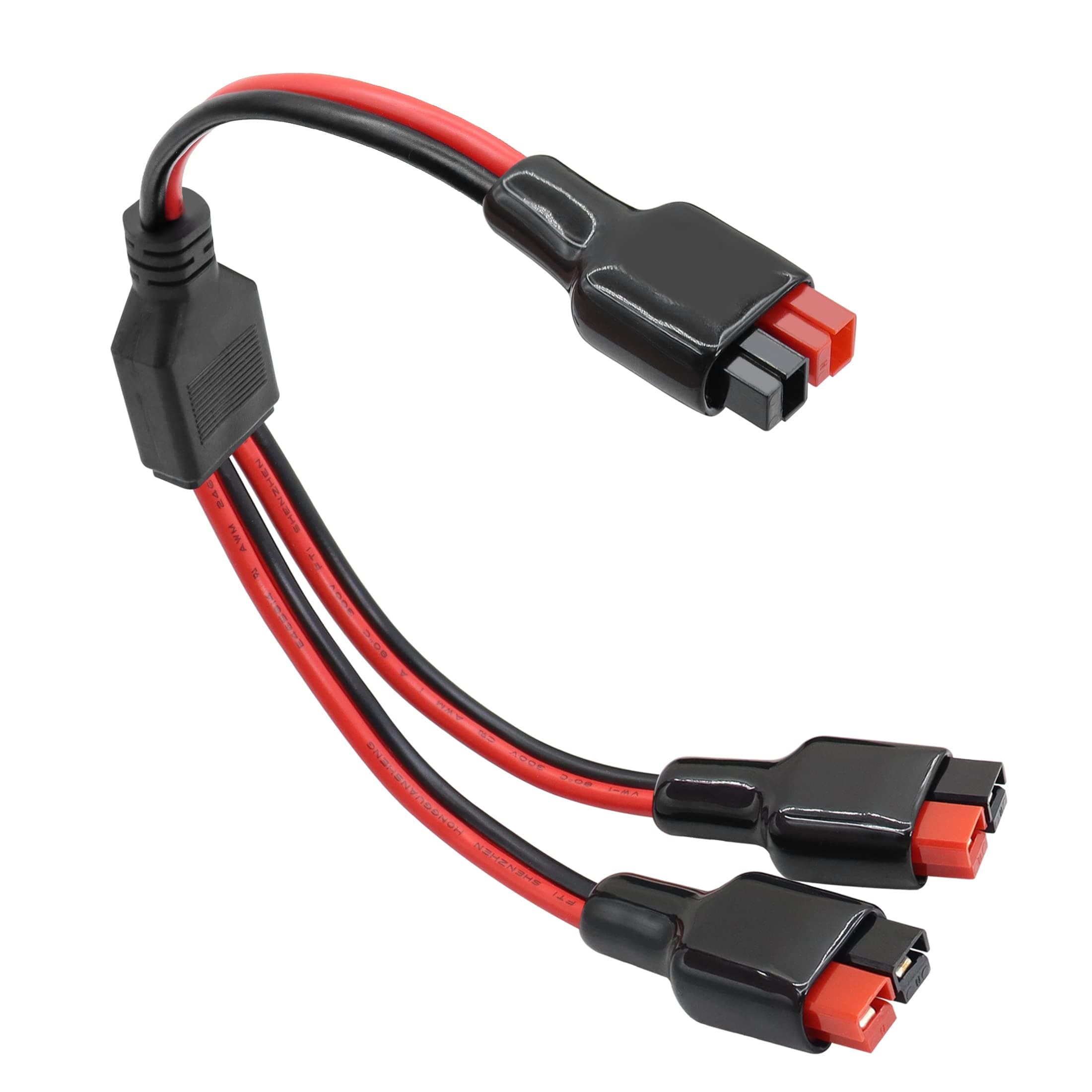 Solar Charging Splitter Cable YACSEJAO Solar Panel Extension Cable 14AWG High Power Port Connector for Portable RV Solar Generator Power Station