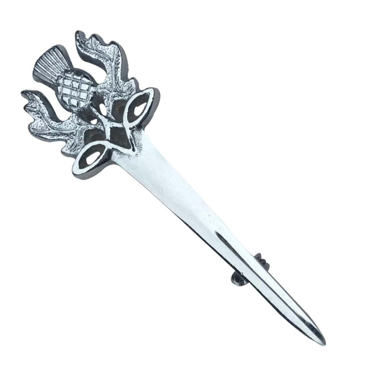 Scottish Heritage Sword Kilt Pin Chrome Finish