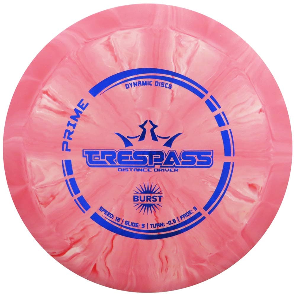 Dynamic Discs Prime Burst Trespass Distance Driver Golf Disc [Colors May Vary]