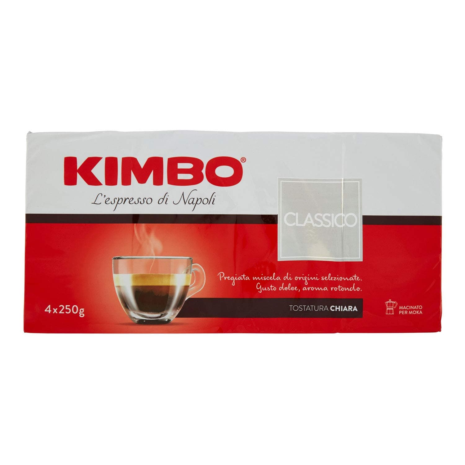 Kimbo Classico Ground Coffee 4 x 250g
