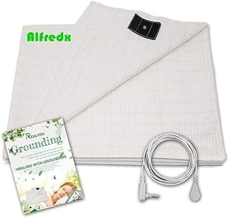Earthing Half Sheet, Earthing Grounding Sheet/Earthing Pillow Case for Grounding, EMF Radiation Protection，Conductive Grounding Mat for Better Sleep (Earthing Sheet 76 80 inch)