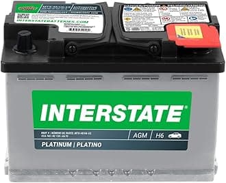 Interstate Batteries Automotive Battery 12V 70Ah (Group Size H6, 48) 760CCA SLI AGM Automobile Replacement Battery for Cars, SUVs, Sedans, Trucks (MTX-48/H6)
