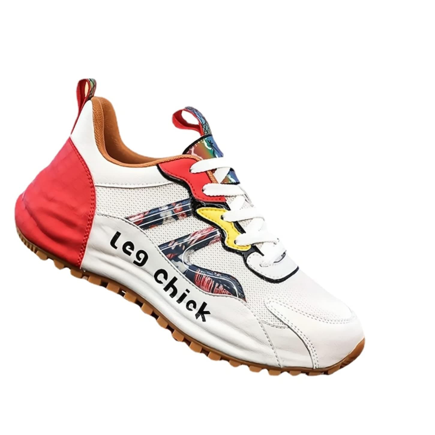 HYKJ High top leather sneakers (red, numeric_44)