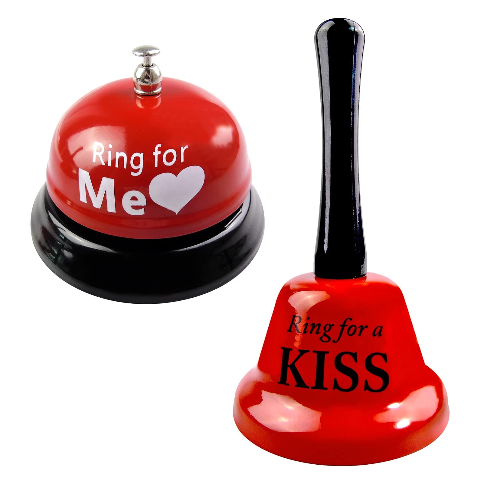 2 Pieces Call Bell Hand Service Bar Counter Top Ring Reception Wedding Events Party