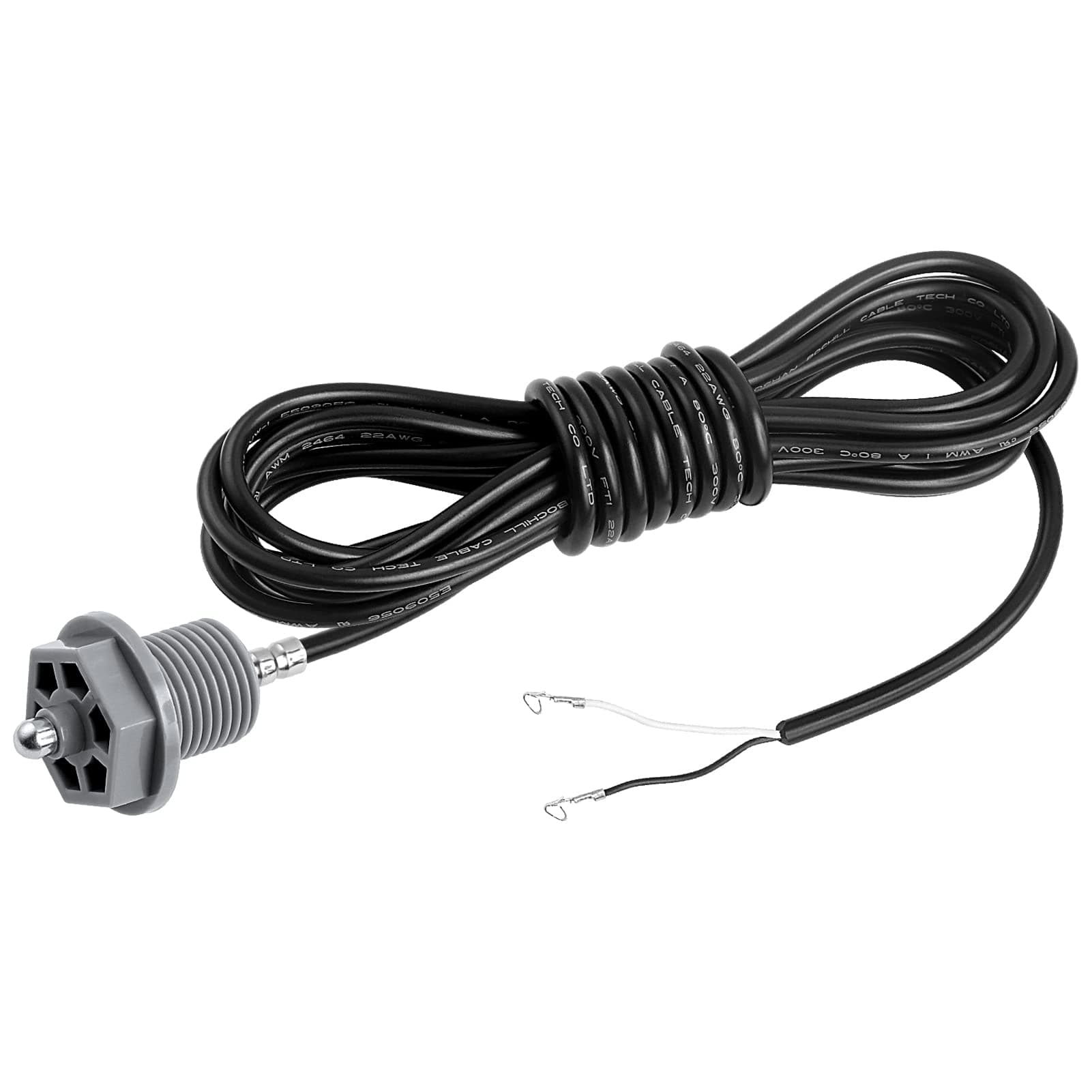 6600-166 Temperature Sensor for Sundance Spas and Jacuzzi Hot Tubs, with Curled Finger Connectors and 6540-228 O-Ring