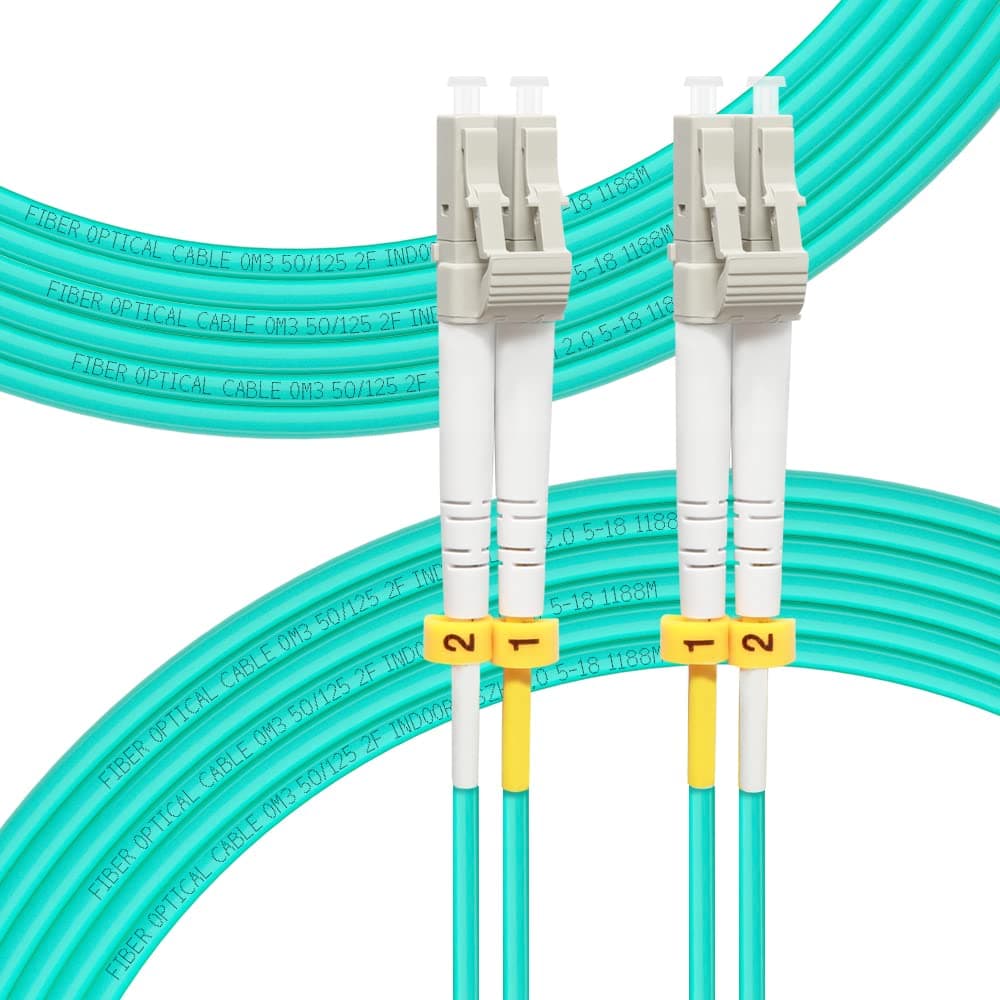 LC to LC Fiber Patch Cable Multi-Mode Duplex - 20m/66ft - 5/125um OM3 LSZH -FLYPRO Fiber Pure Optics Cable Series