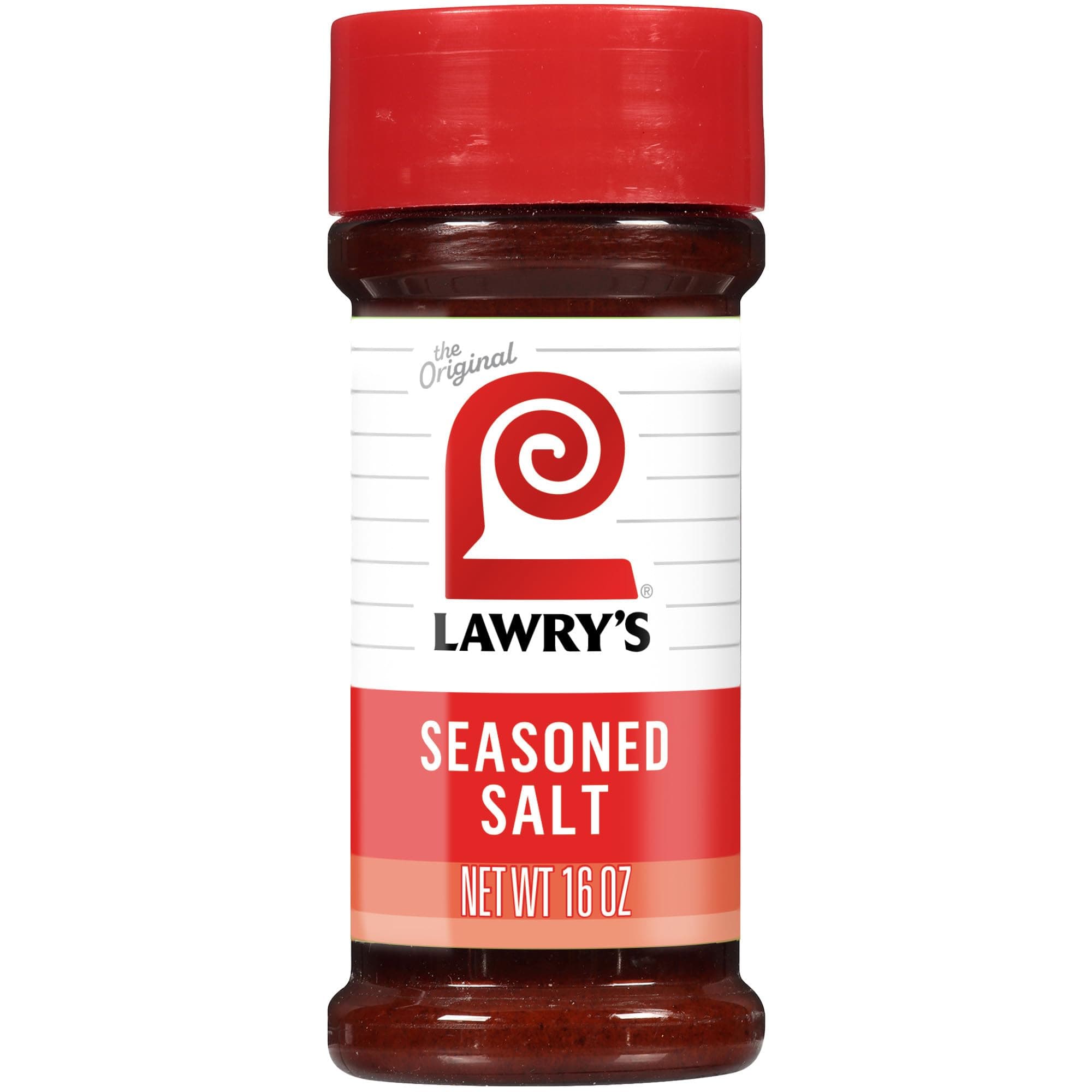Lawry’s Seasoned Salt, No MSG Added, Kosher Certified, Staple, Versatile, All-Purpose Seasoning to Shake on Beef, Pork, or Poultry, 16 oz
