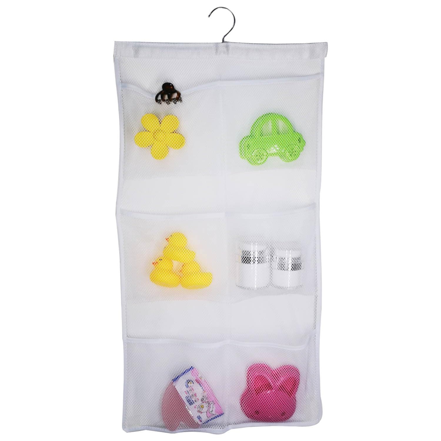 Lohas SelectQuick Dry Fabric Bath Mesh Pockets Shower Organizer with 6-Pocket