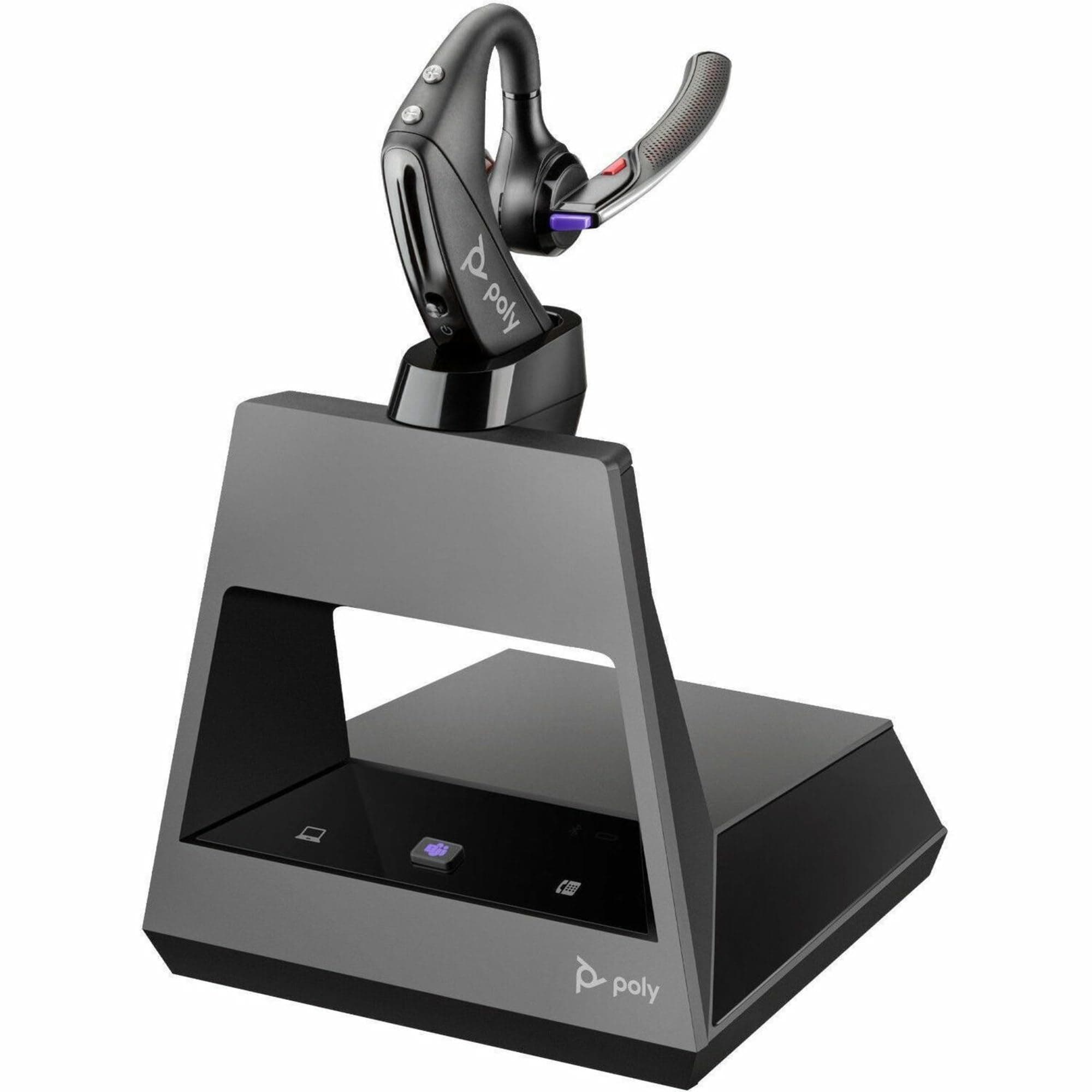 Voyager 5200 Office(Poly) - Bluetooth Over-the-Ear (Mono) Headset - Sound Guard-Noise Canceling Mic-Connects to Deskphone/PC Mac-Works with Teams (Certified), Zoom & more