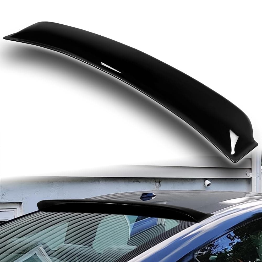 Black ABS Rear Window Roof Spoiler Wing Compatible with 2012-2015 Honda Civic 2DR Coupe, 2013 2014