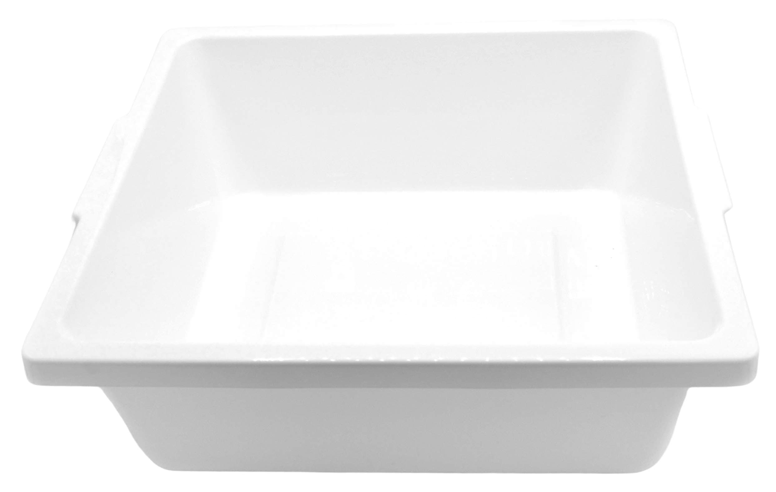 Eisco - Utility Lab Tray, Polypropylene Plastic, Chemical Resistant, Easy-Carry Lip, Lab Sterilization & Storage Container, Multipurpose Organizer, 21 x 17 x 5 Inches