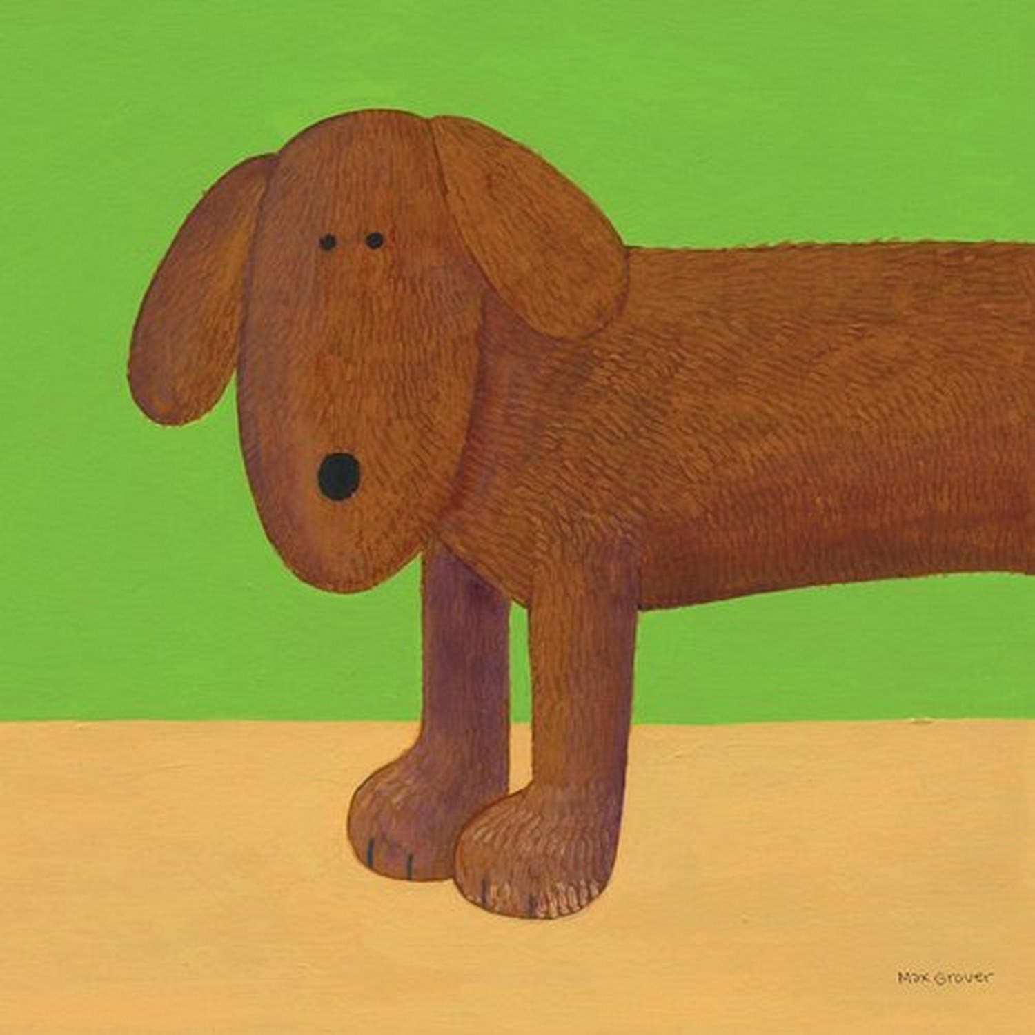 Oopsy Daisy Canvas Wall Art Rufus by Max Grover, 30 by 30-Inch