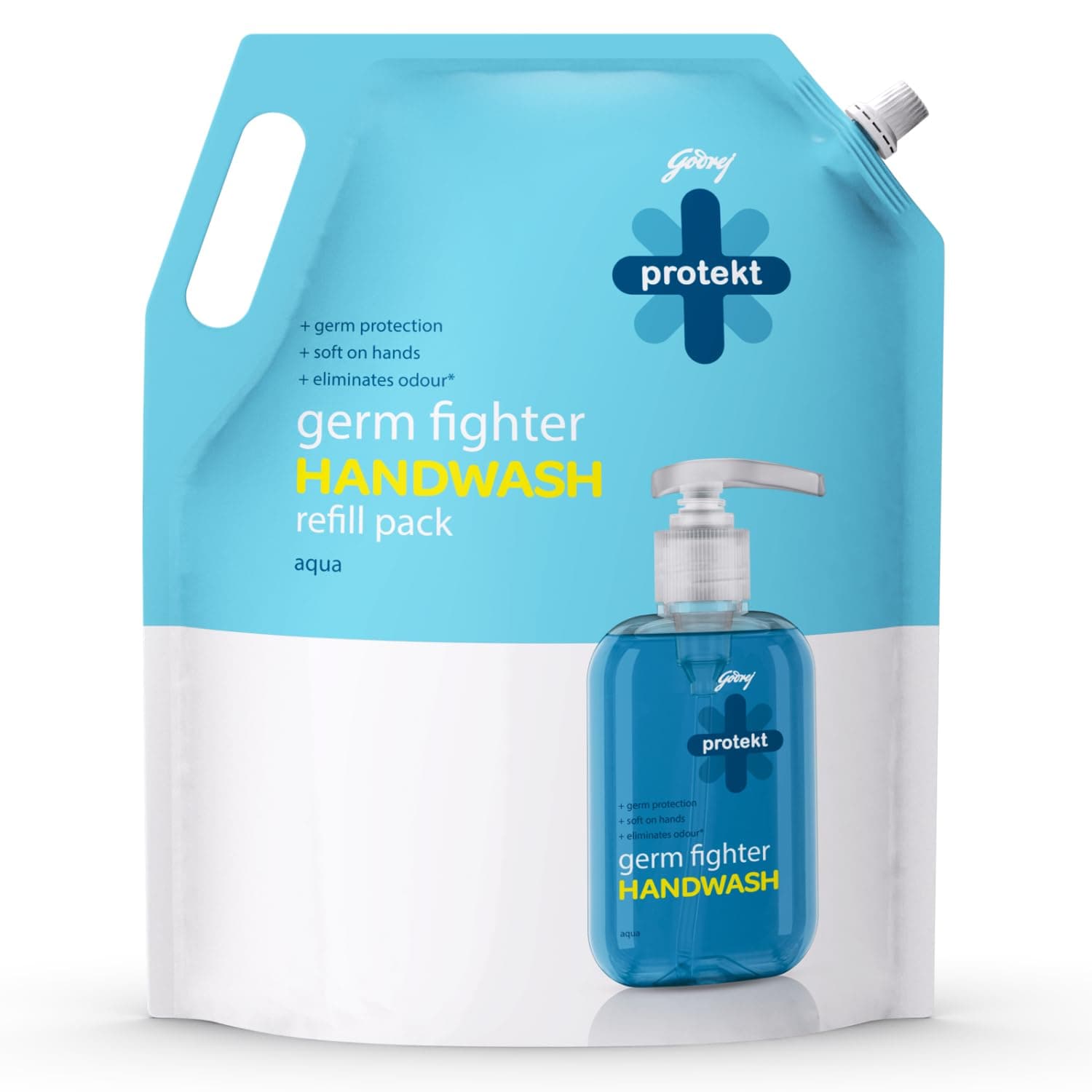 Germ Fighter Handwash Refill Pack, Aqua, 1.5 L