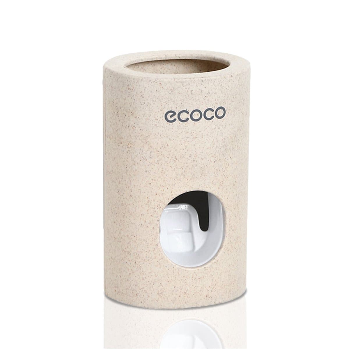 Gika R Wheat Straw Material Waste and Dust Free Automatic Toothpaste Dispenser Stick on Wall (Auto Toothpaste Dispenser)