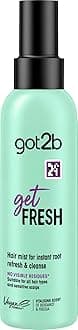got2b getFRESH Dry Shampoo Hair Mist 150ml, for Instant Root Refresh & Cleanse, Suitable for Sensitive Scalp, No Visible Residues*, Vitalising Scent, Hair Dry Shampoo, Vegan Formula**, Rice Starch