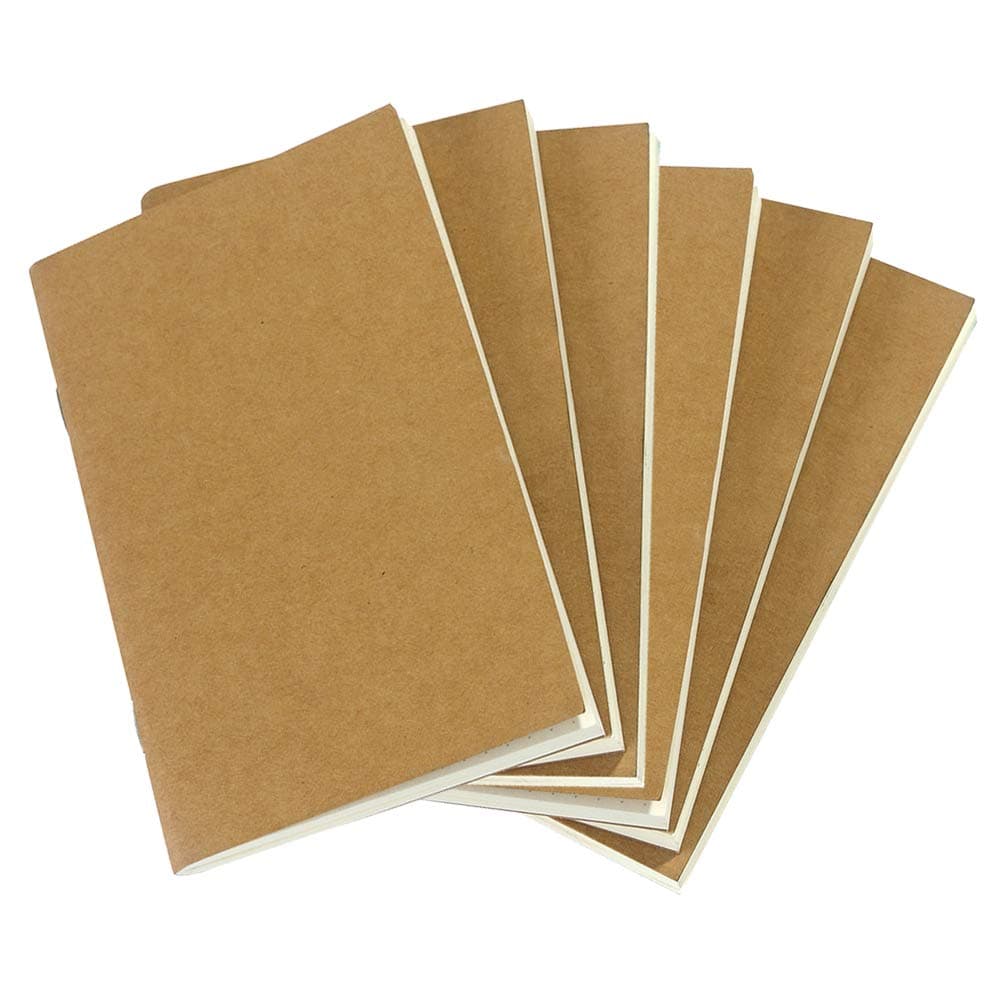 newestor Dotted Notebook Journal, Pocket 3.5 x 5.5 Memo Book - Thick Dot Grid Paper - Total 192 Sheets / 384 Pages