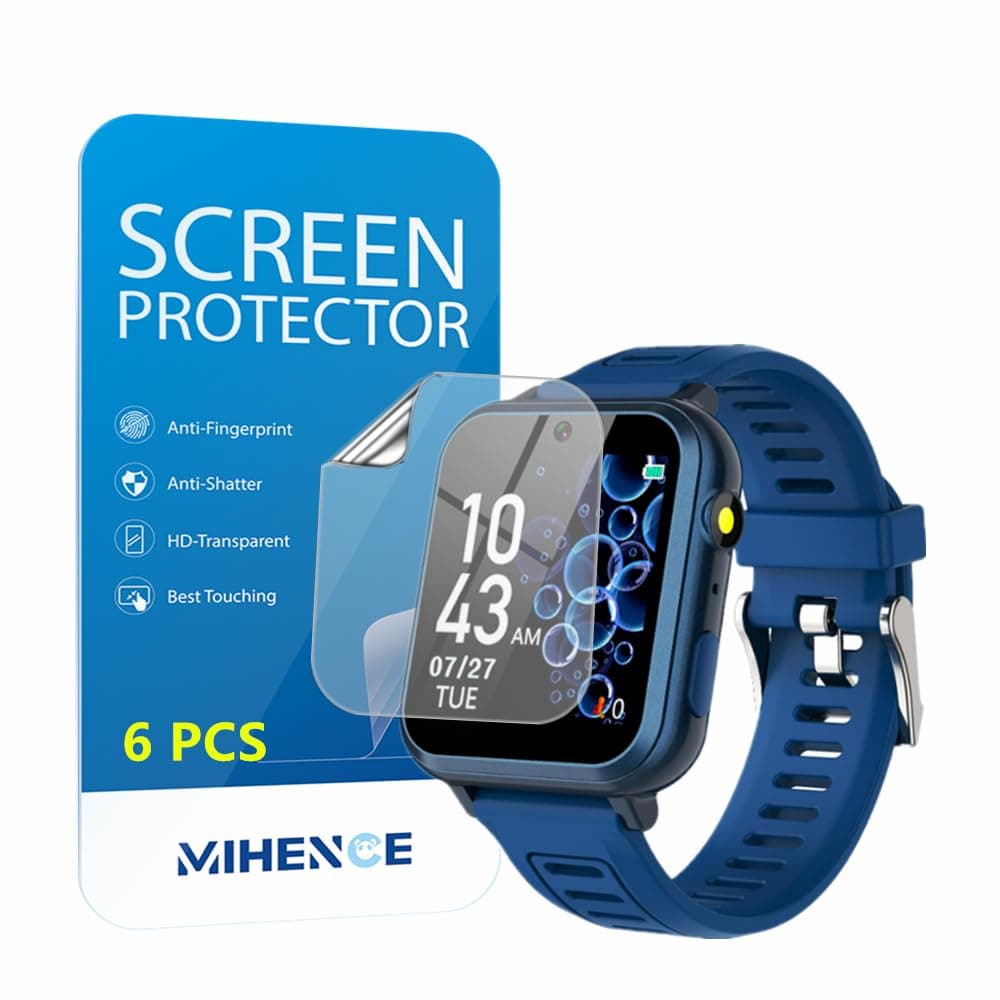 Screen Protector for S16 1.54 Inches Smart Watch, HD PET Protective Film Compatible for Phyulls S16 Smart Watch [6PCS]