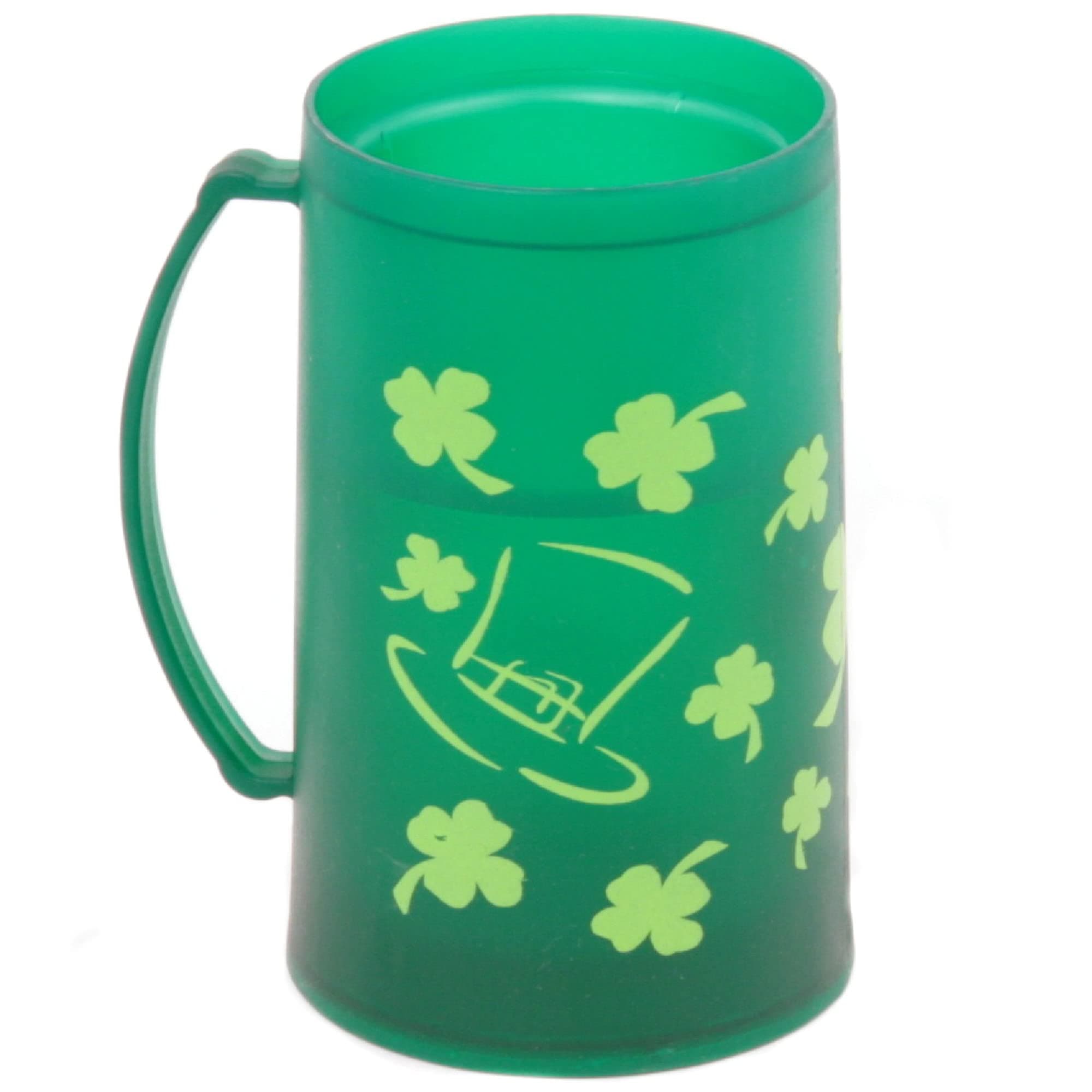 Chef Craft Select St. Patrick's Day Freezer Mug, 16 Ounce Capacity, Green