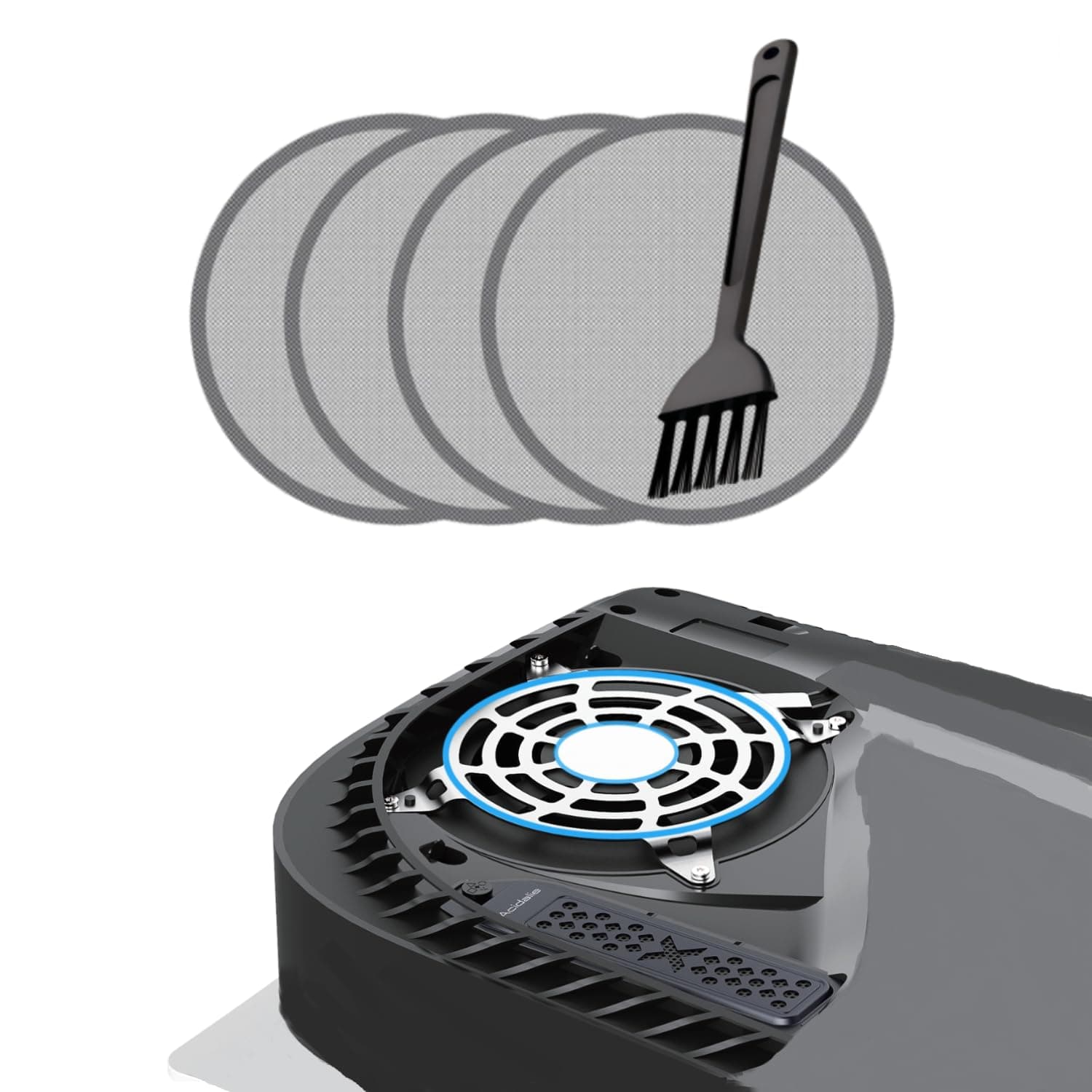 PS5 Fan Dust Filter - With 4 Dust Covers for PS5 Pro, PS5 Slim, PS5 Legacy Models