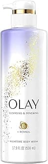 Olay Cleansing & Renewing Nighttime Body Wash, 17.9 Fluid Ounce (Pack of 3)