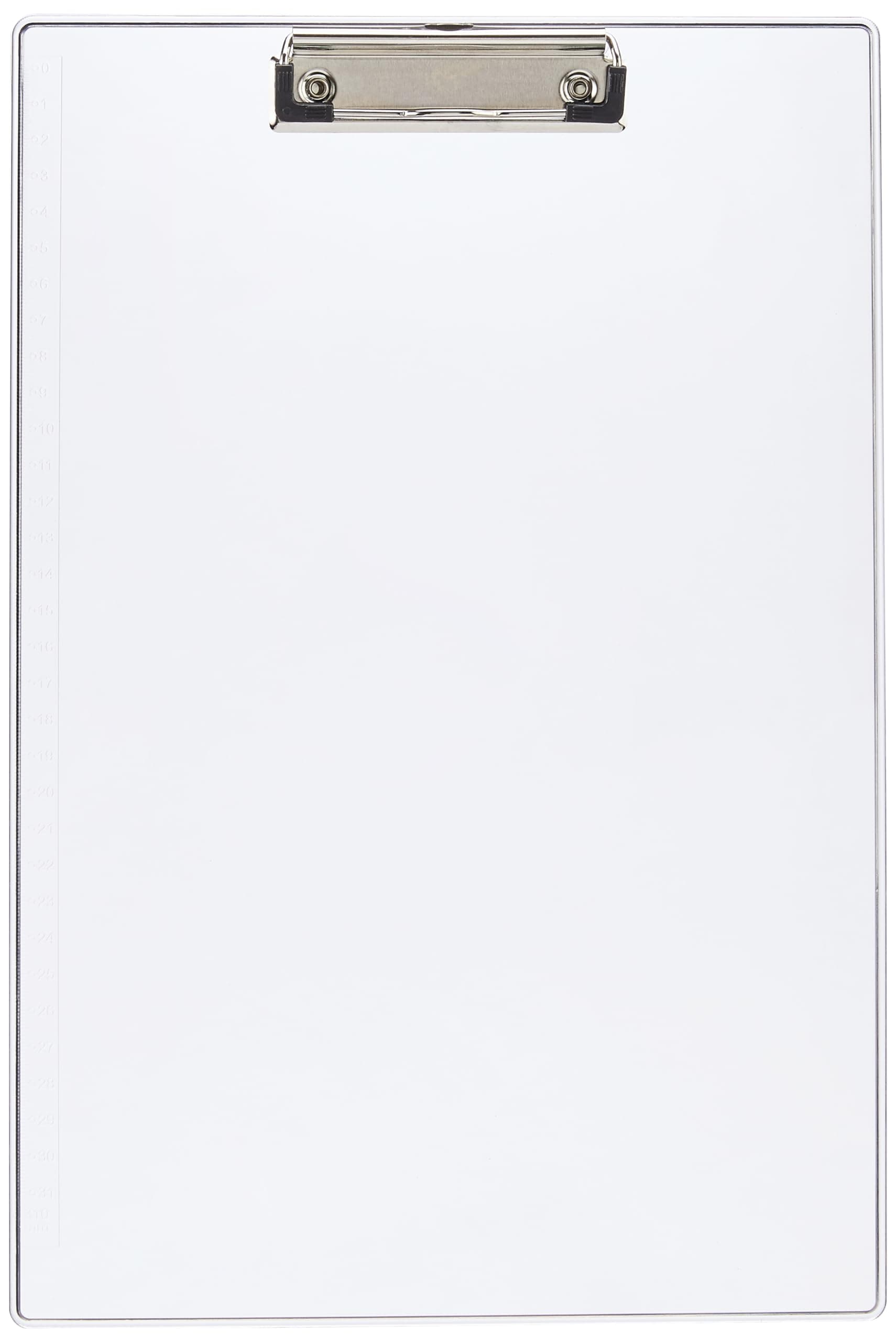 Amazon Basics Paper Clipboard Writing Pad Clipboards Drawing/Writing/Clipboard with Clip | Sturdy, Lightweight for Office, School, College (Transparent)