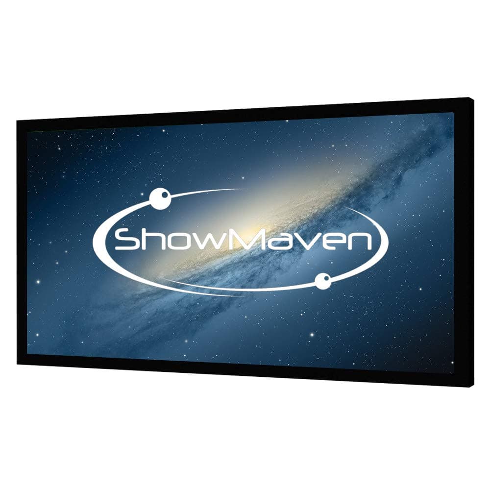 - 100in Fixed Frame Projector Screen, Diagonal 16:9, Active 3D 4K Ultra HD Projector Screen for Home Theater or Office (16:9, 100")