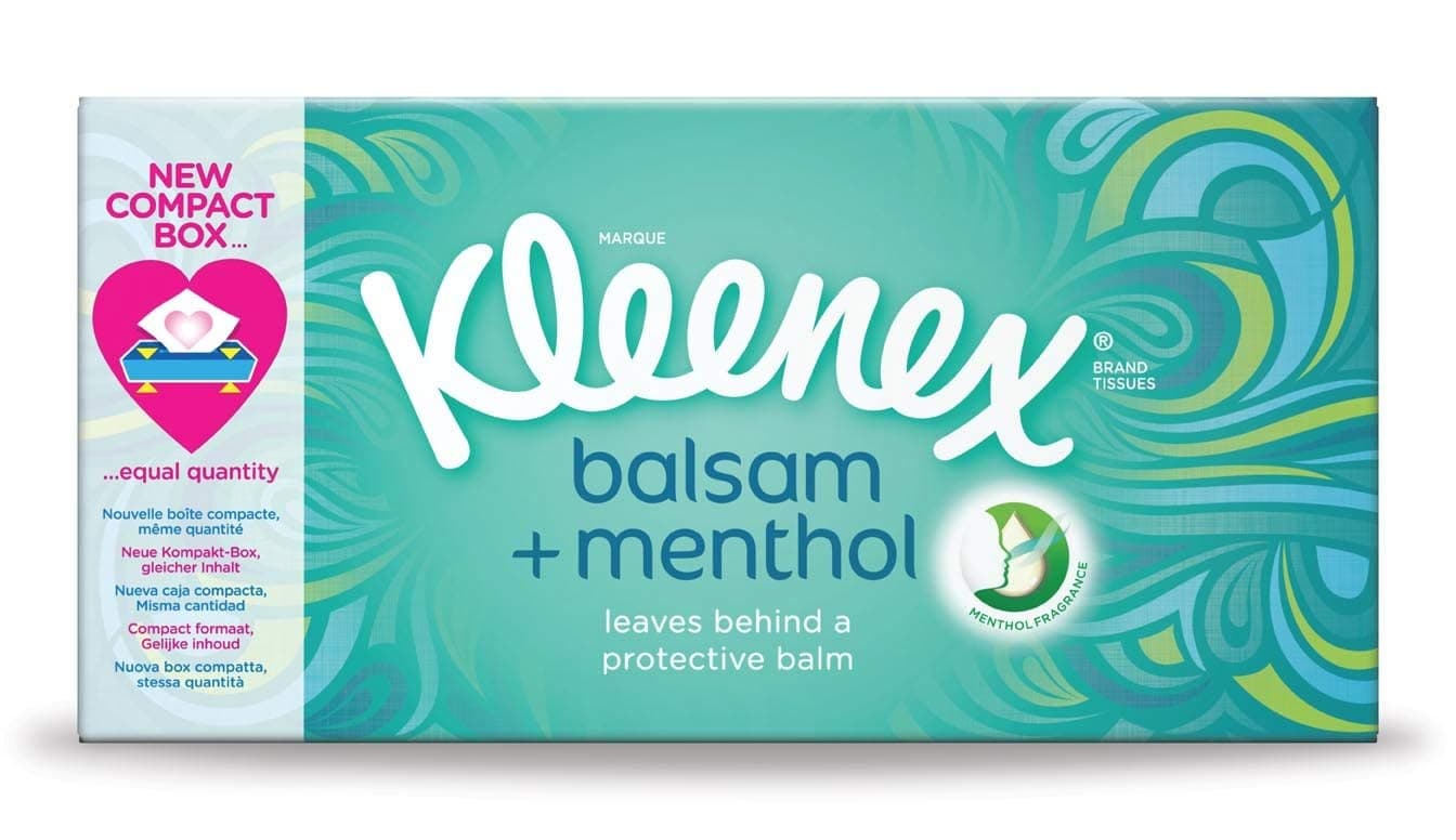 Kleenex Plus Menthol Tissues (1 Pack of 72)