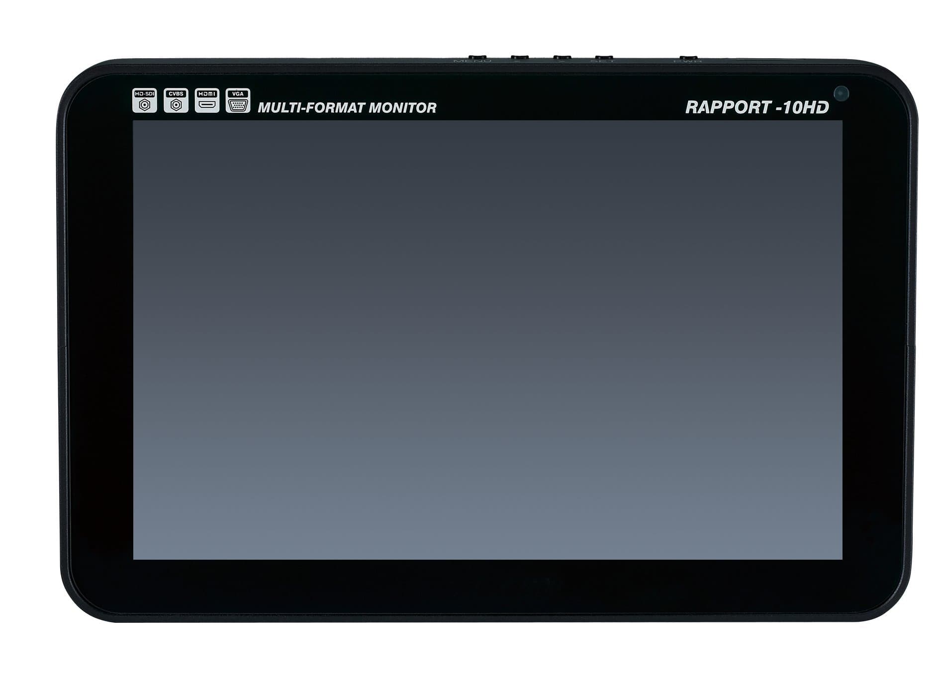 Wonwoo RAPPORT-10HD Portable HD Multi-Format Input Monitor; Built-in 10.05" High Resolution LCD; USB Port Prepared for Recorded Image Backup to PC; 4:3 and 16:9 Screen Aspect ratios