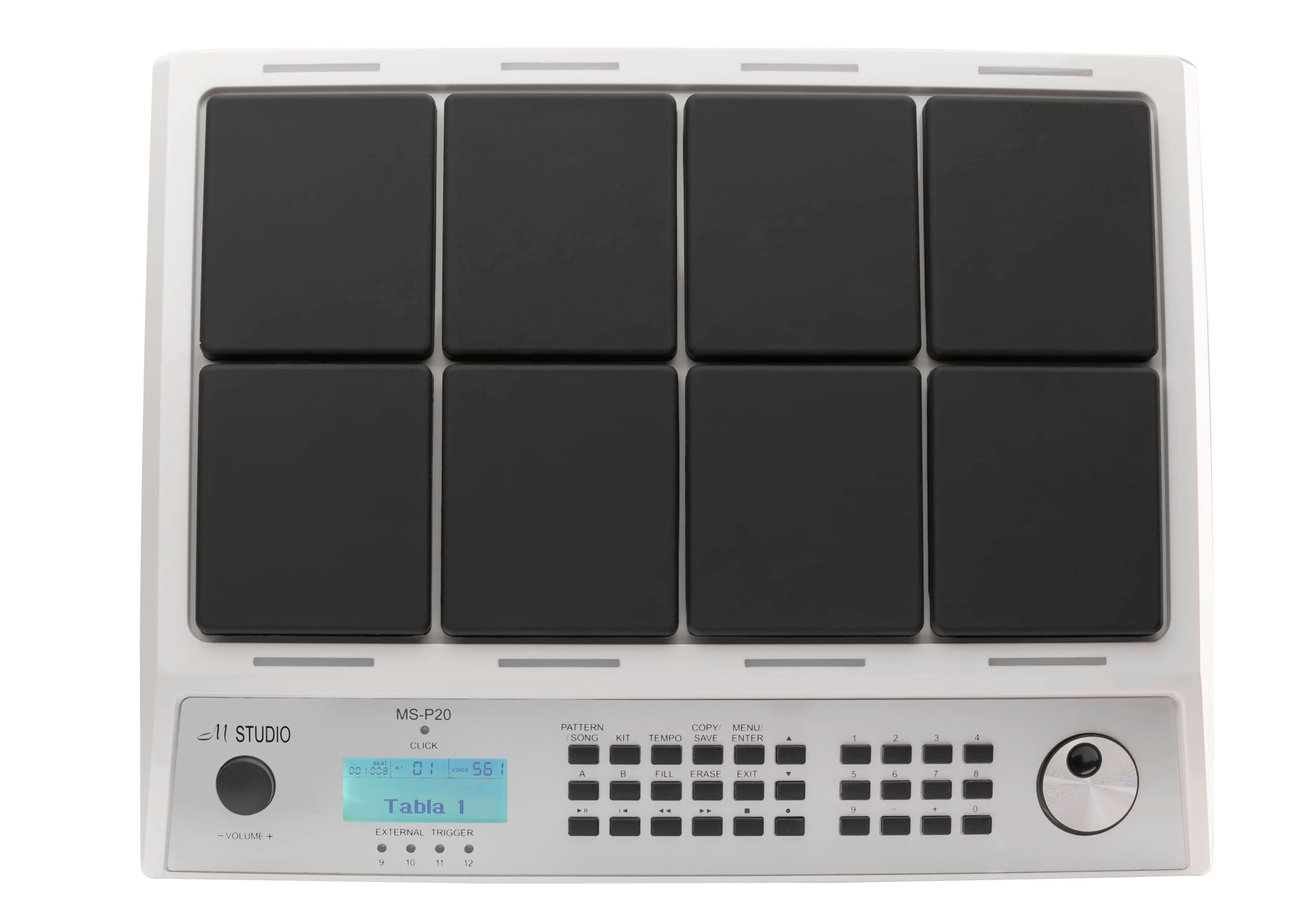 M-Studio MS-P20 PRO White Digital Percussion Octapad