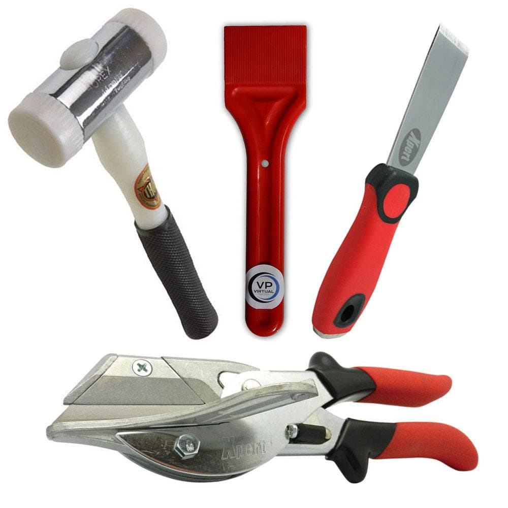 Virtual PlasticsGlazing Kit - Xpert Chisel, Wedge/Glazing Shovel, Thor 712 Nylon Hammer & Xpert Gasket Shear SK2