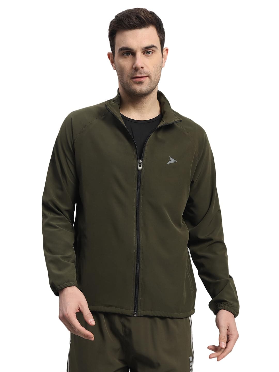 FITINC NS Jacket for Men with Two Closer Zipper Pockets - Sports and Casual Wear