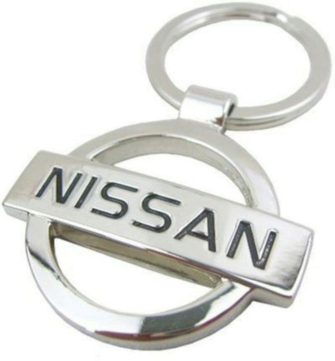 eShop24x7 Silver Nissan Logo Keychain