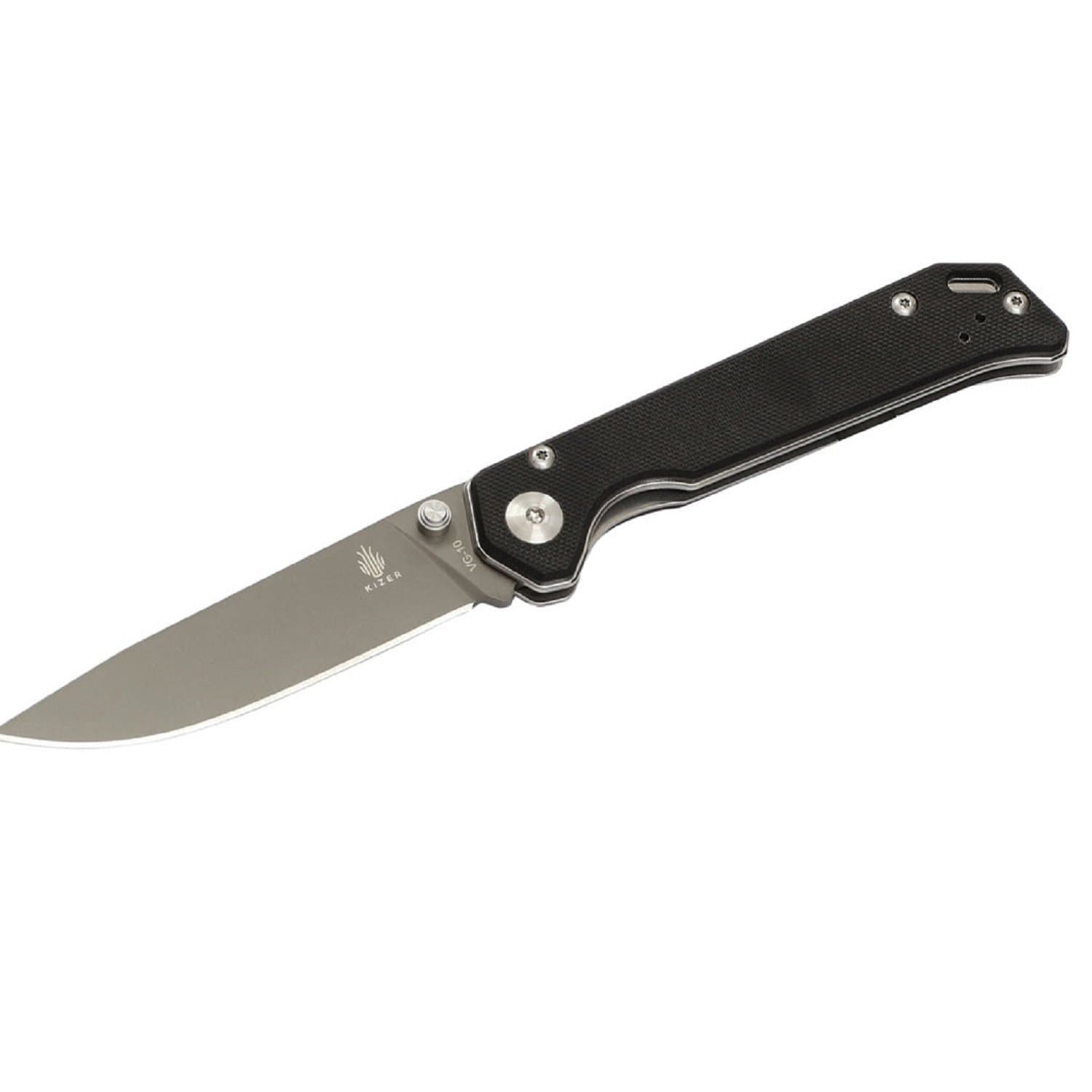 Kizer Vanguard Begleiter Textured G-10 Folder Black V4458A1