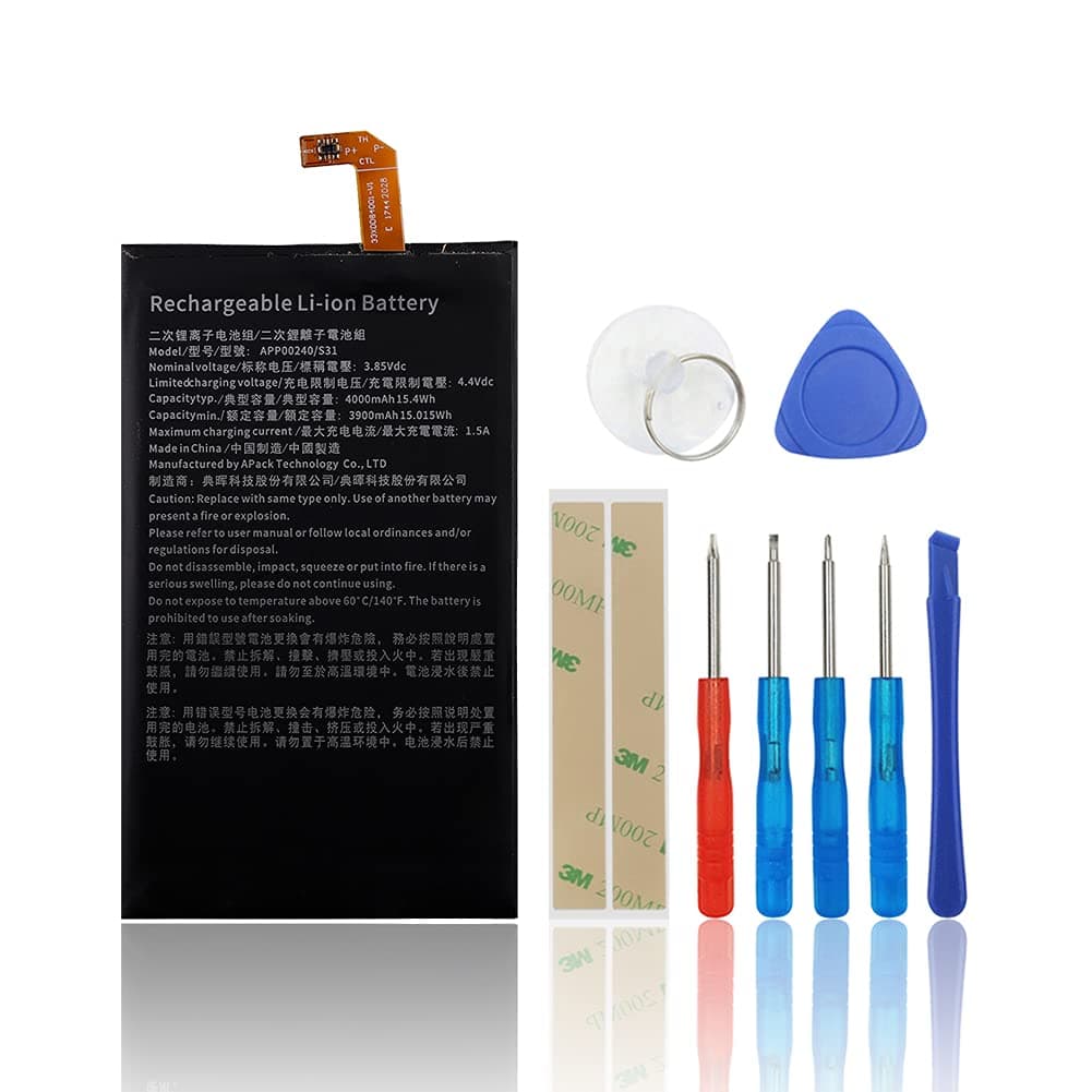 Swarking Replacement Battery Compatible with Cat S31 with Toolkit