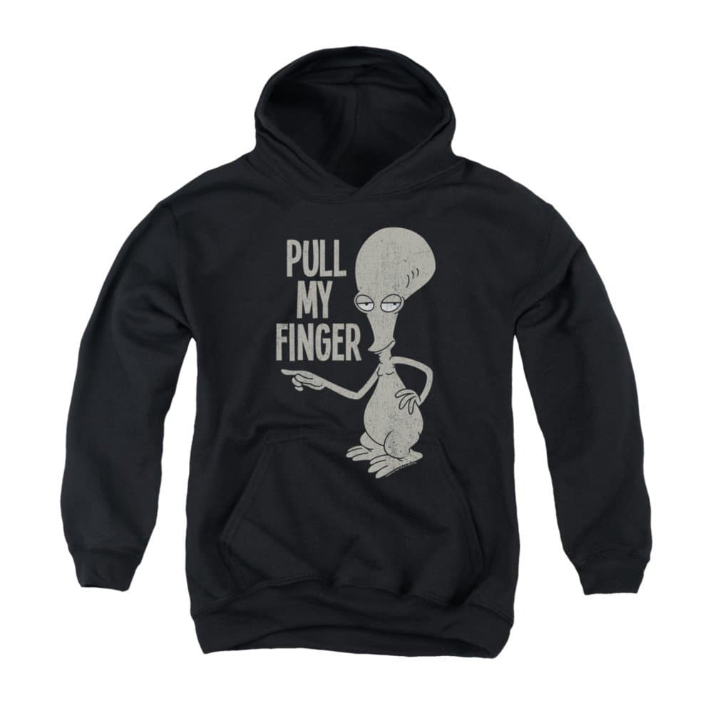American Dad Cartoon Sitcom TV Series Roger Pull My Finger Big Boys Youth Hoodie