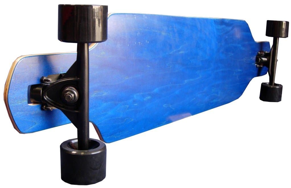 Blue Complete Longboard Skateboard Freeride Slide Drop Thru New On Sale