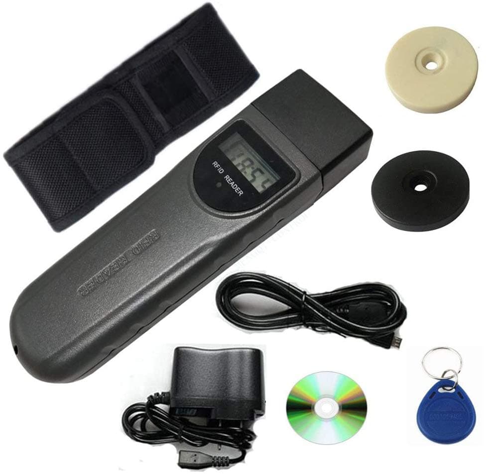 MENGQI-CONTROL Guard Tour Guard Patrol System with 30pcs Site Checkpoint LCD Screen RFID Inductive Security Patrol Wand 5 Guard ID Tag Easy Use Software