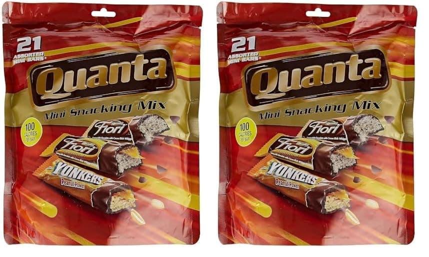 Quanta, Milk Chocolate Mini Snacking Bars Mix, 314g (Pack of 2)