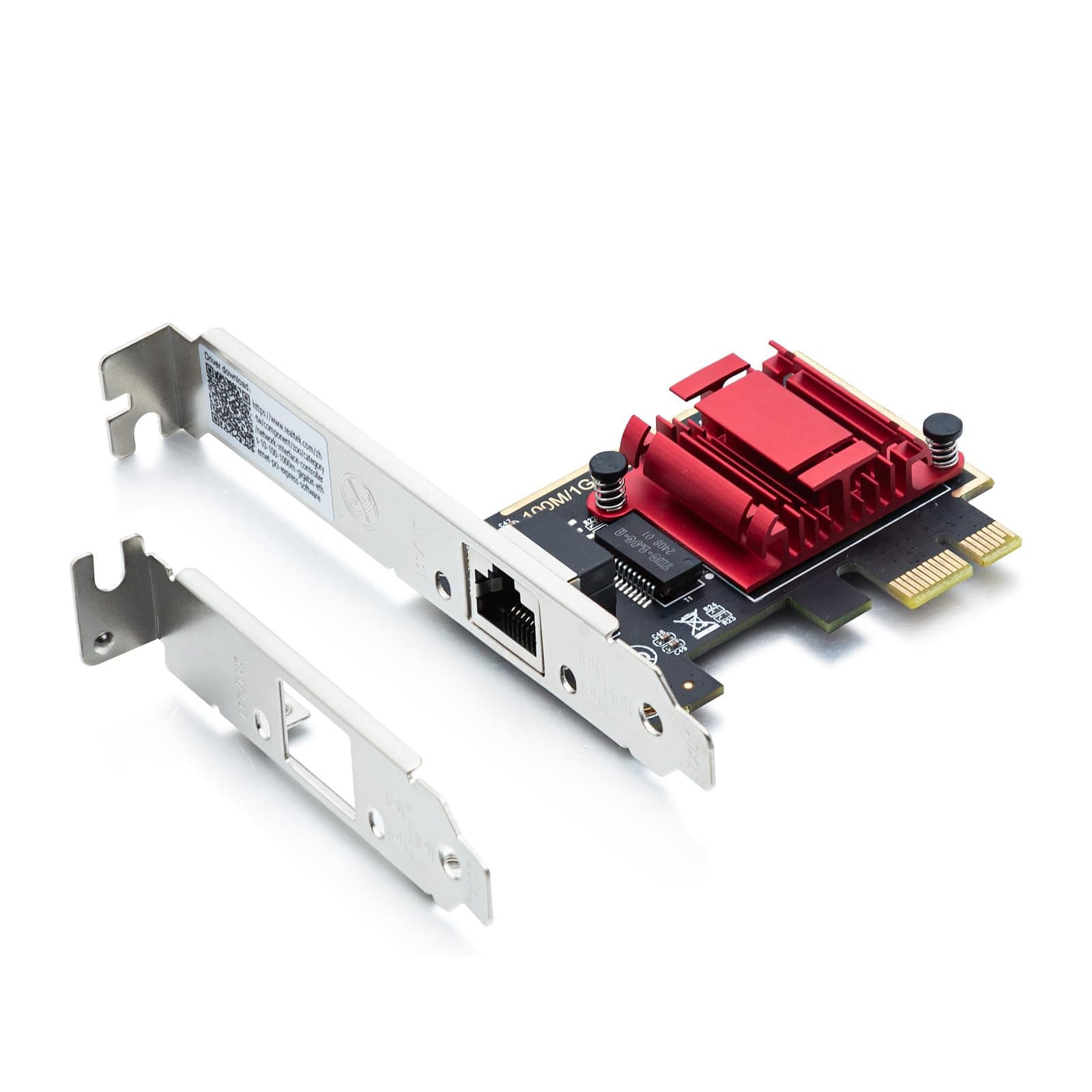 10Gtek 2.5G NIC PCIe Network Adapter 2500/1000/100Mbps PCIe Gigabit Ethernet Card, Single RJ-45 Port, with Realtek RTL8125 Controller, Support Windows Server/Ubuntu/Centos/Debian