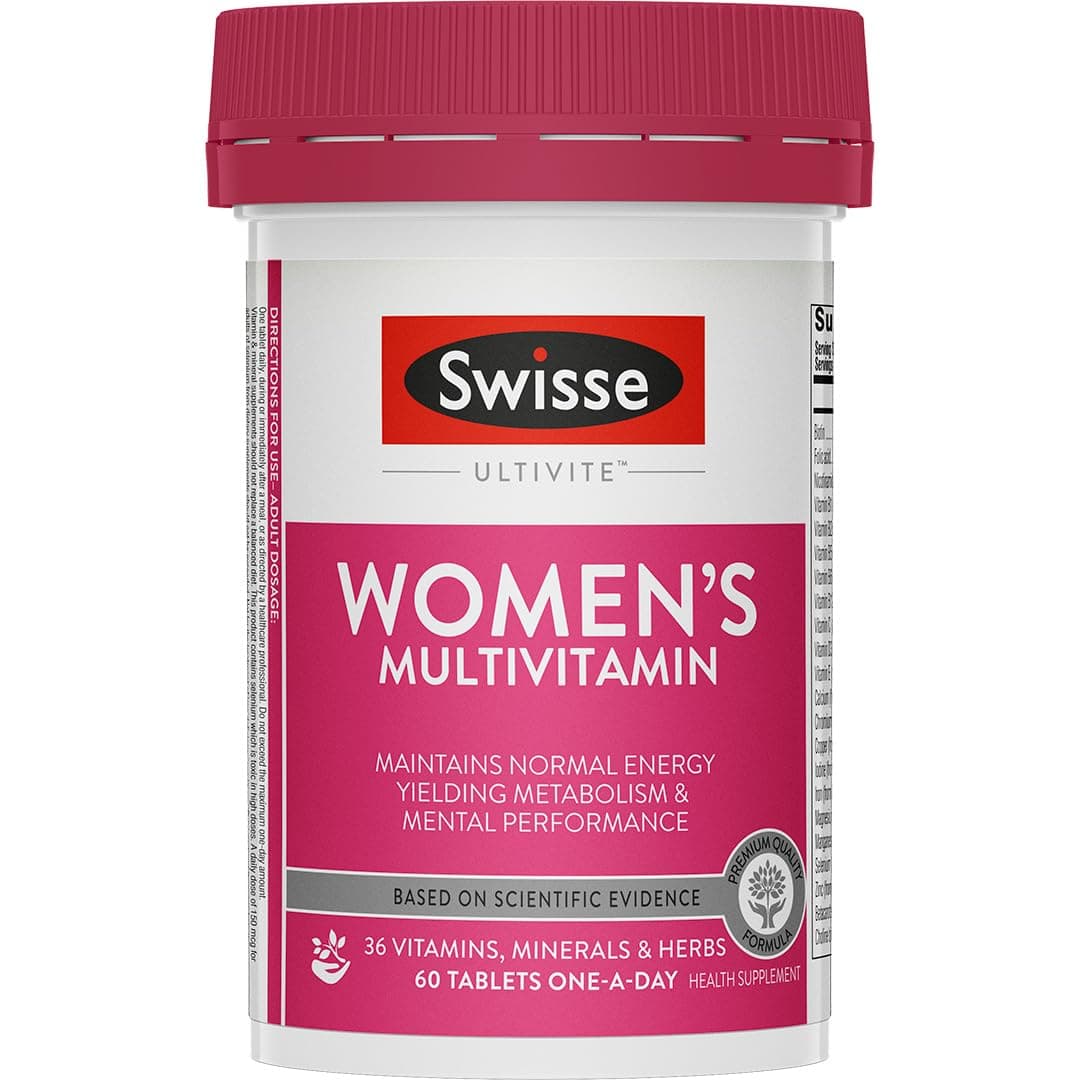 Ultivite One Daily Multivitamin for Women | Increase Immunity, Energy & Stamina Production with 36 Vitamins, Herbs & Minerals | 60 Tablets | Australia's No.1 Multivitamin Brand