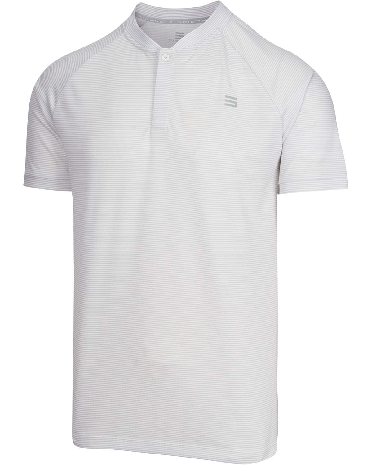 Three Sixty Six Collarless Golf Shirts for Men - Men’s Casual Dry Fit Short Sleeve Polo, Lightweight and Breathable