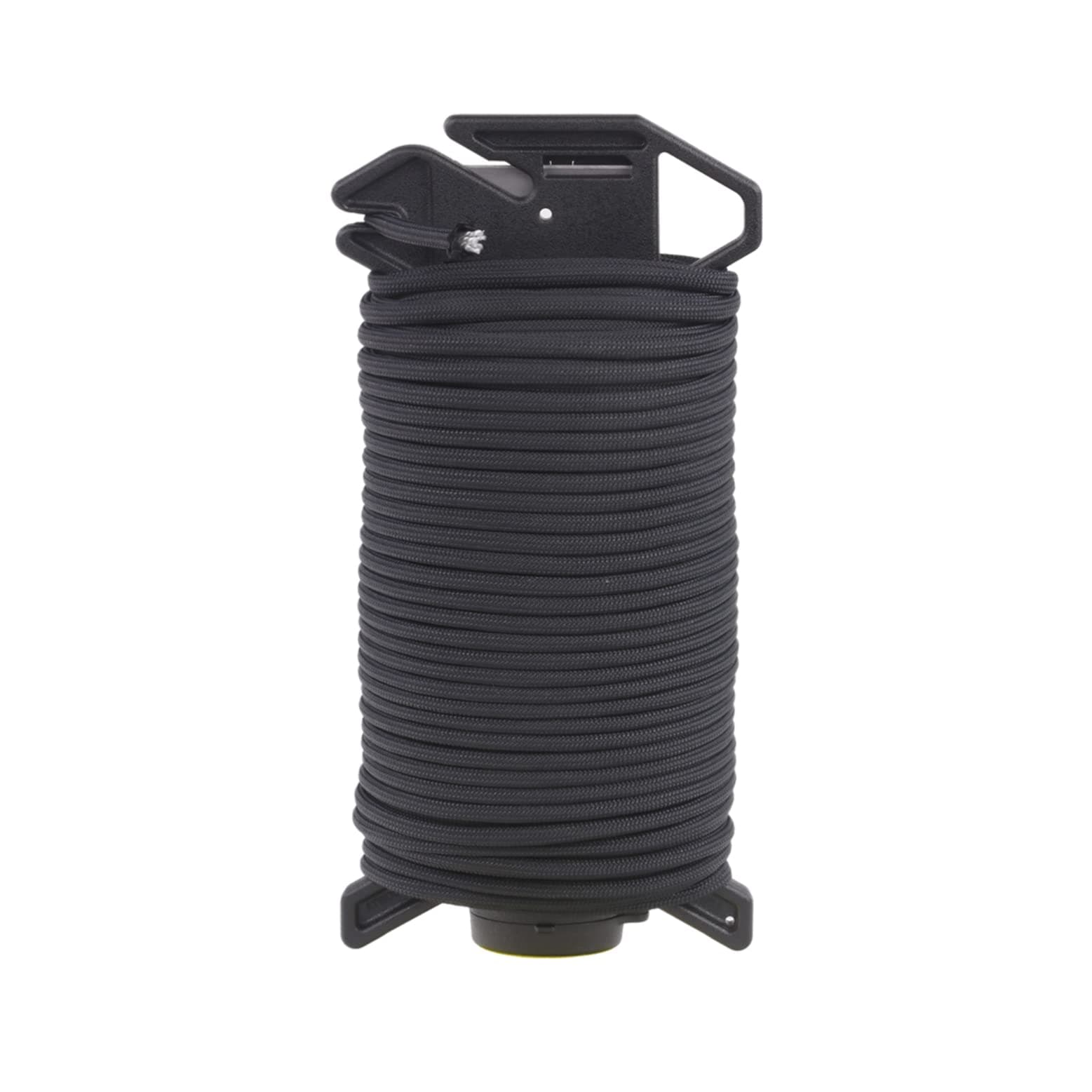 Ready Rope™ 550 Paracord 100 Feet 7-String Core Nylon Parachute Cord Outside Survival Gear Made in USA | Lanyards, Bracelets, Handle Wraps, Keychain (Black)