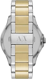 Armani Exchange Stainless Steel Analog Black Dial Men Watch-Ax2453, Multi-Color Band