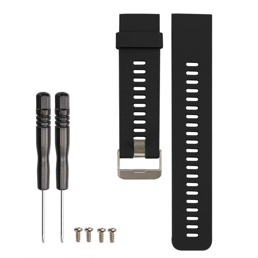 Accessory Bands for Garmin Forerunner 35 Watch,eGenPlus Classic Silicone Accessory Bands for Garmin Forerunner 35 Watch,Black Purple Red Teal Navy