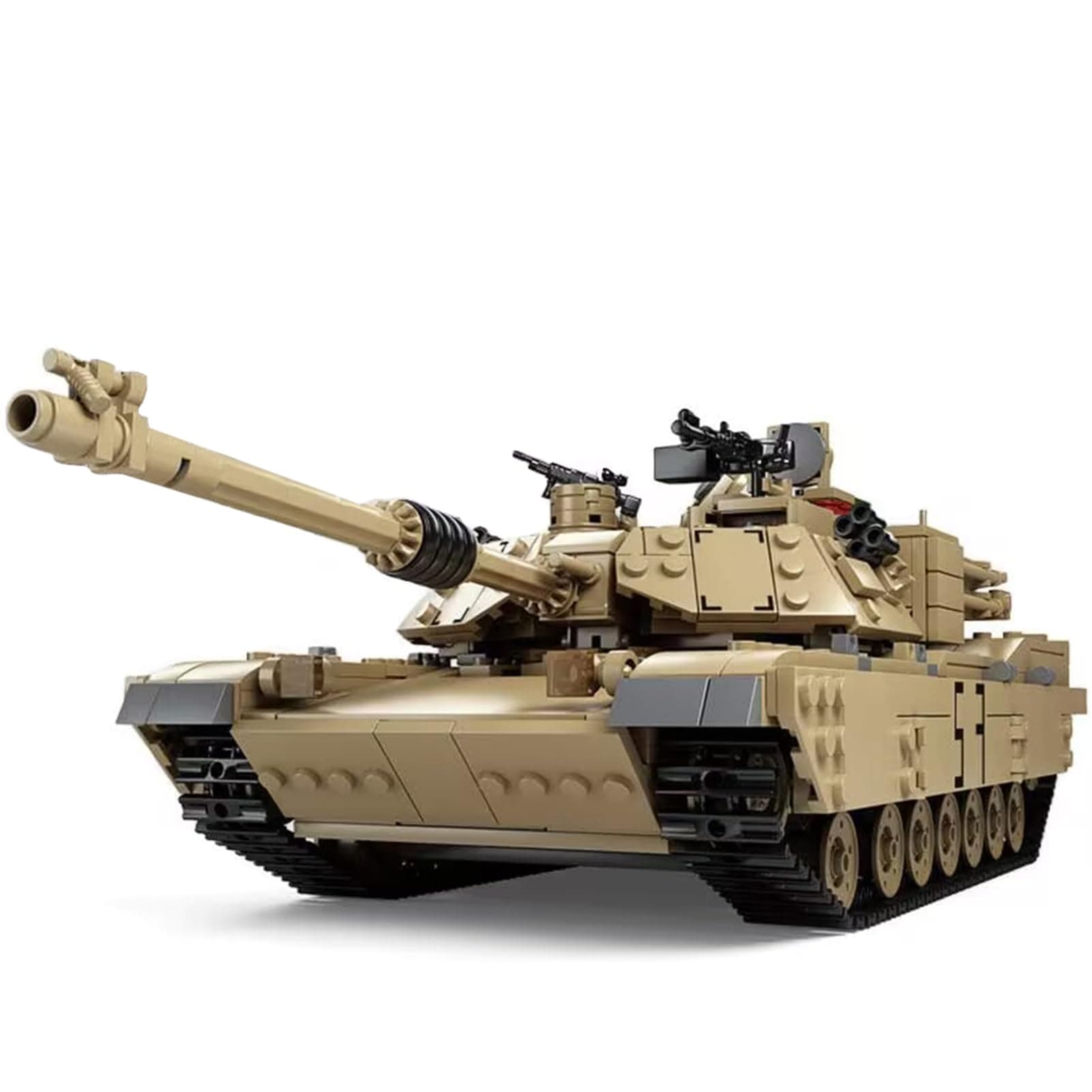 M1A2 Tank Set Military Model Kit 1:28 Scale WW2 Army Custom Vehicles Set, 2-in-1 Tank Hummer Building Bricks Toys for Model Lovers (1463 Pieces)