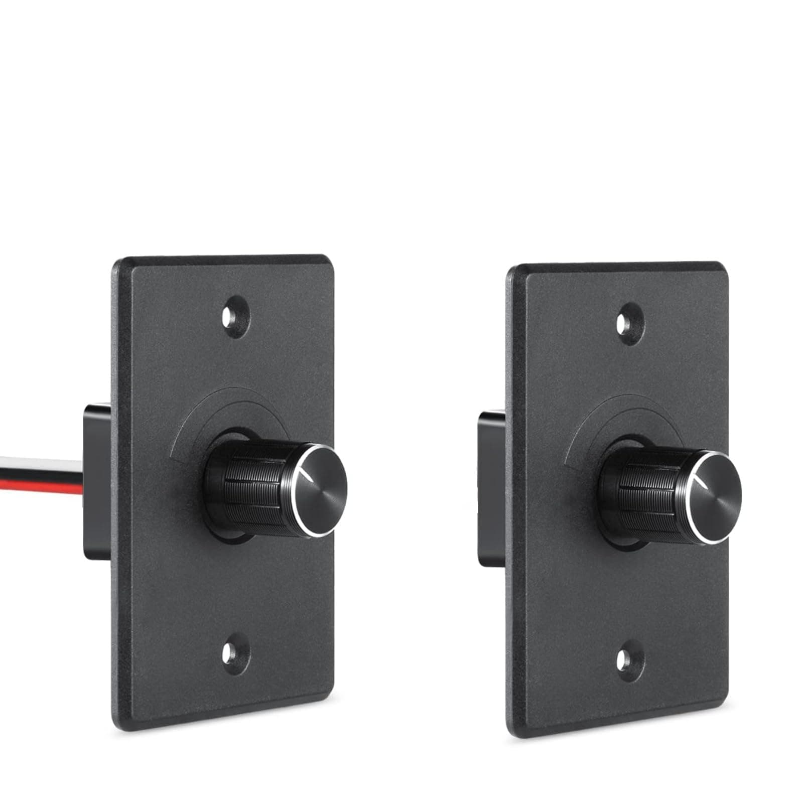 Acegoo 12V Dimmer Switch 2-Pcs, RV Light Dimmer High Side PWM Dimming Switch for Boat Camper Trailer Van Truck Cars, Works with LED Light Fixture, Halogen, Incandescent, Strip Lights