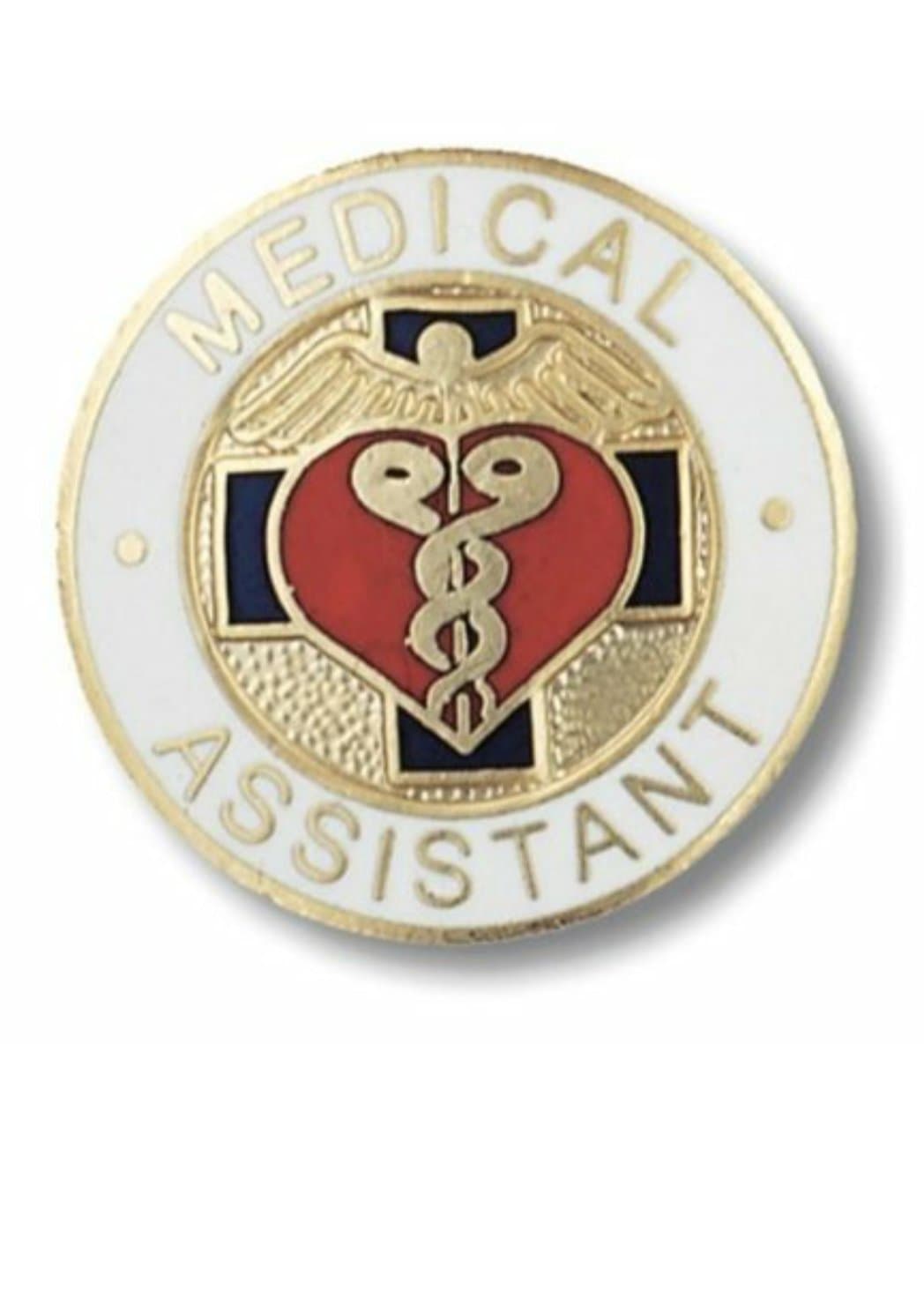 EMI Medical Assistant Nurse Pin Round