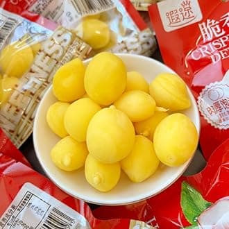 Sour and Sweet Crispy Peach,Fruit Snacks,Small Peaches,Honey Peach,Pickled Fruits,Dried Fruit, Preserved Fruit,Sweets, Candy Snacks, Desserts,Vegan, Healthy Snacks Food,Casual Snacks gift pack (2bag)