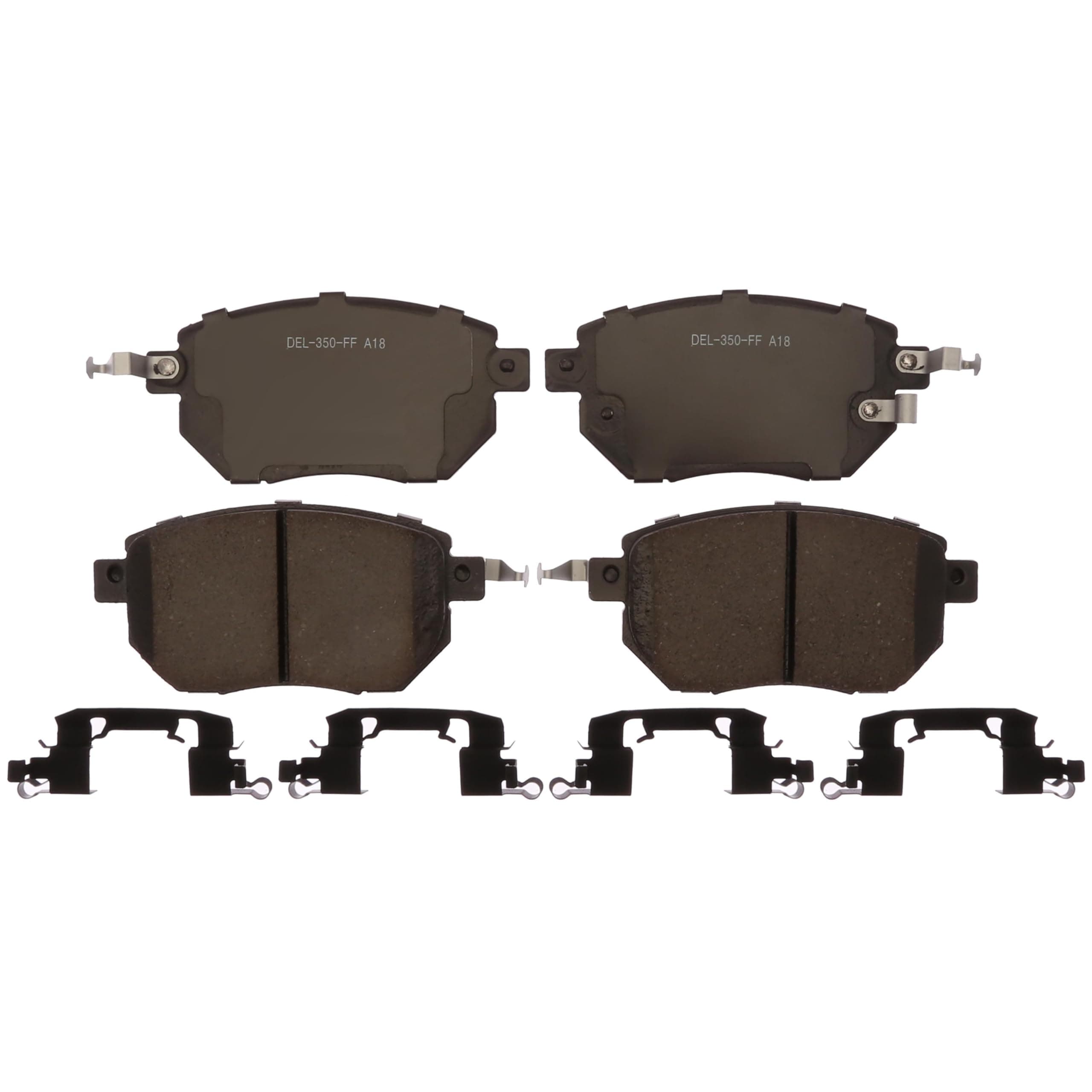 Gold 17D969Ch Ceramic Front Disc Brake Pad Set