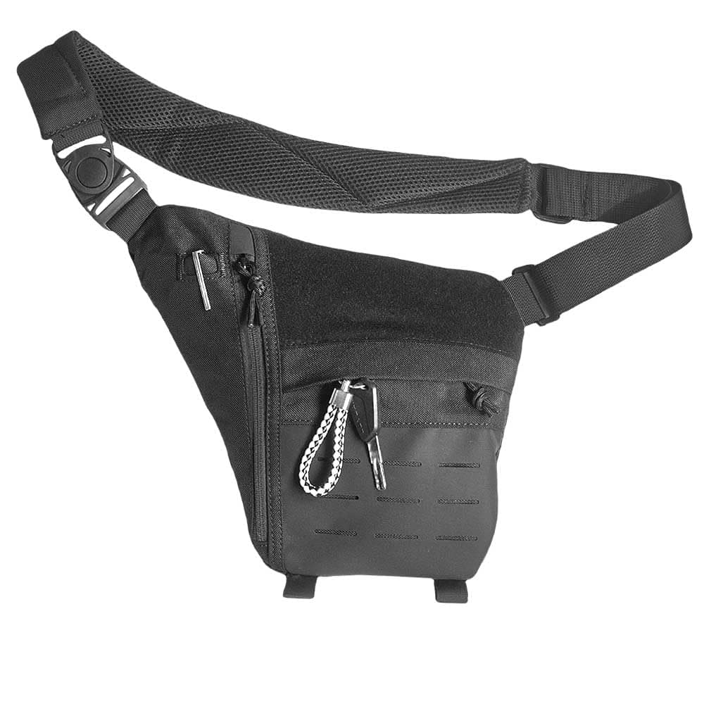 タクティカルスリングバッグ 男女兼用 クロスボディ 盗難防止 CCW スリングバッグ EDCキャリー